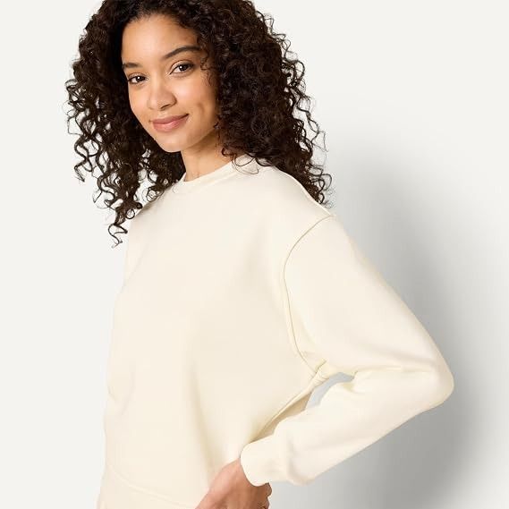 Cream Sweatshirt And Joggers Set image 2